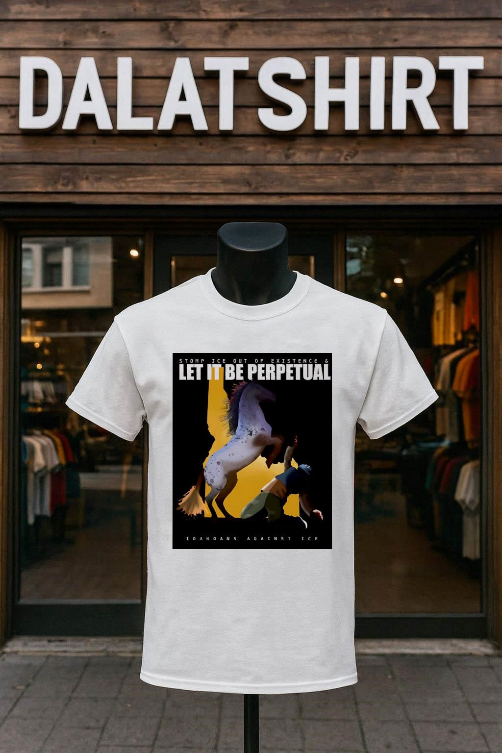 Stomp Ice Out of Existence Idahoans Against Ice Horse shirt