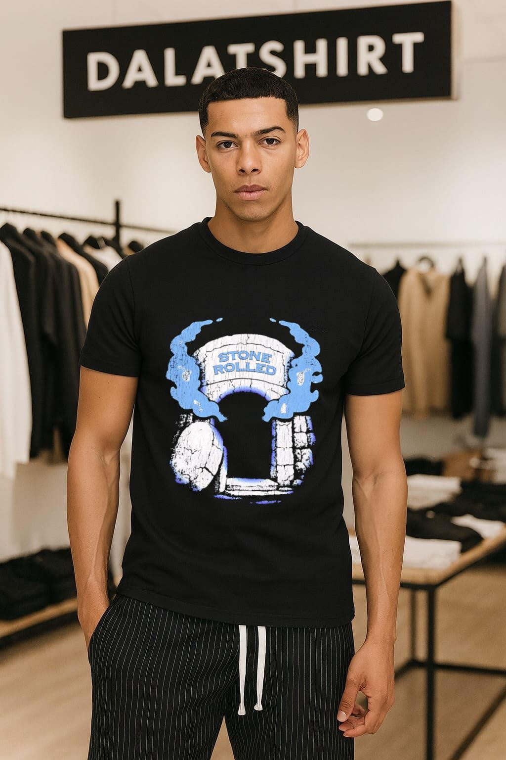 Stone Rolled empty tomb religious Easter Sunday graphic shirt