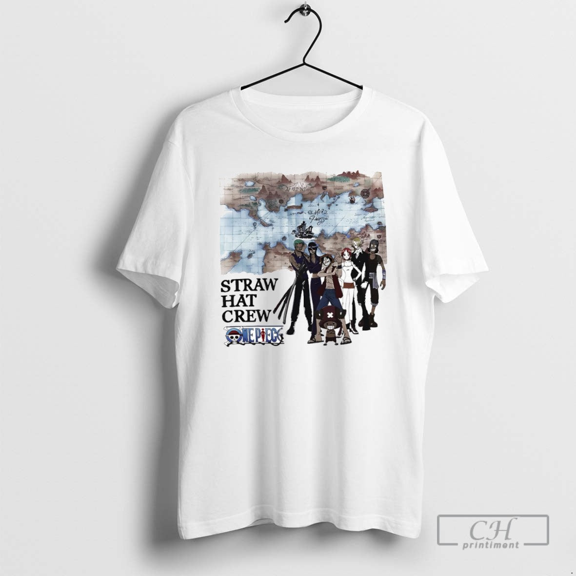 Straw Hat Crew Grand Line Map T Shirts
