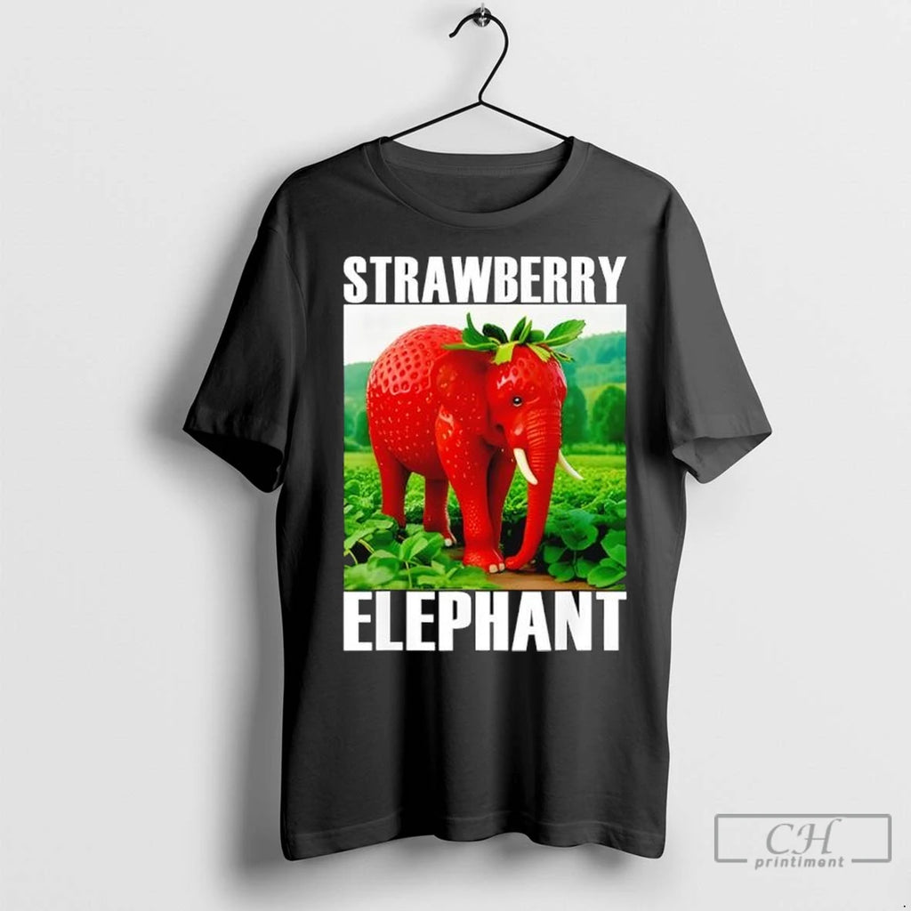 Strawberry Elephant Italian Brainrot T Shirts