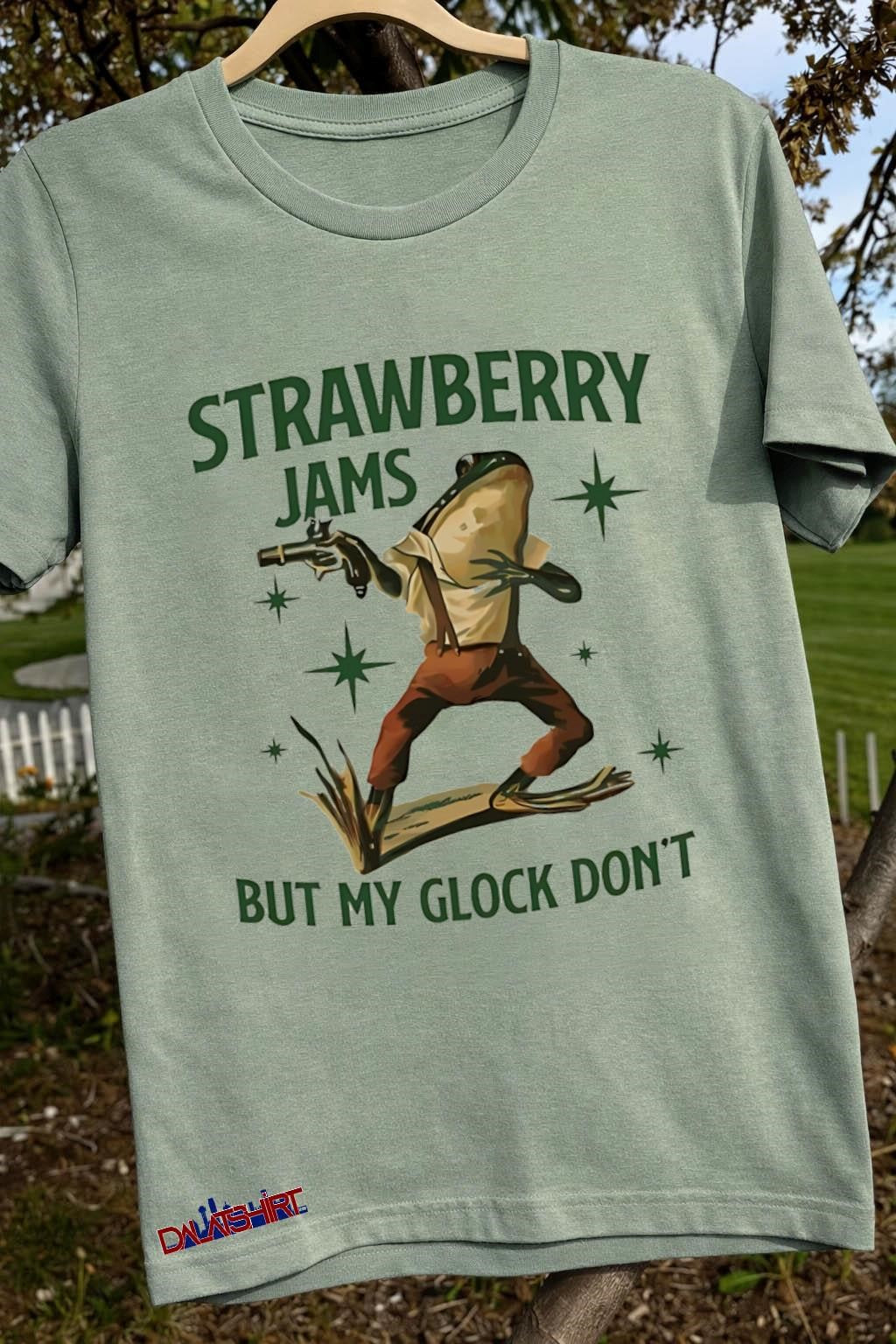 Strawberry Jams But My Glock Don’t Frog shirt