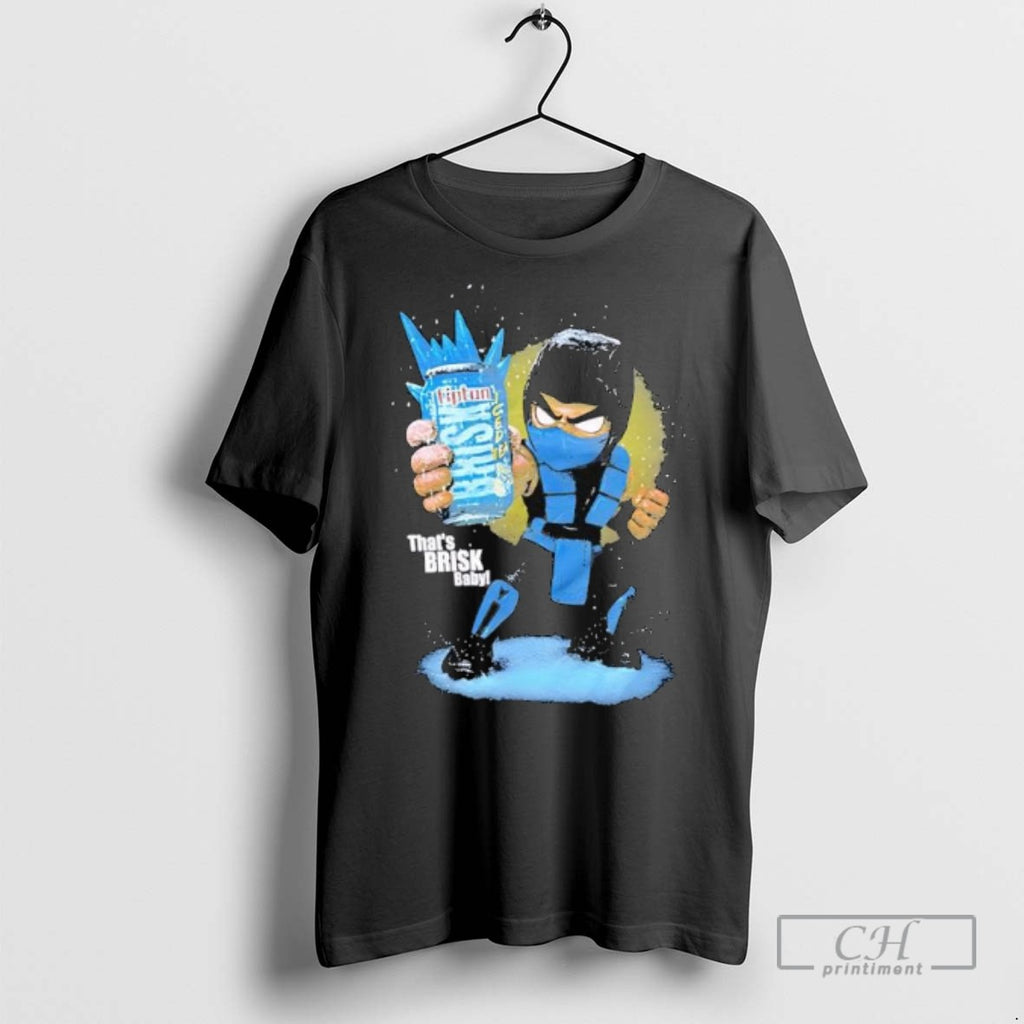 Sub Zero Lipton Brisk Iced Tea Thats Brisk Baby T Shirts