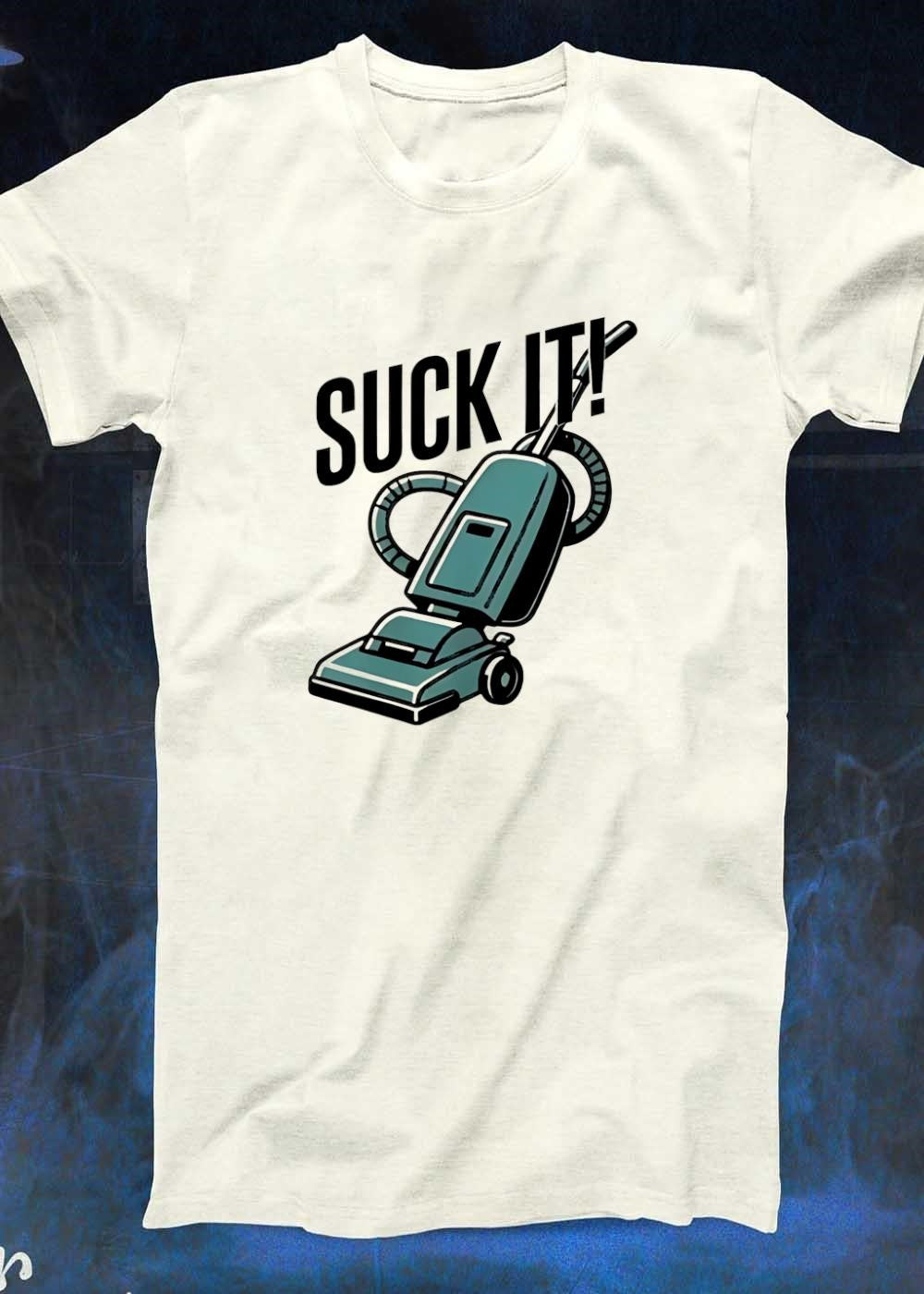 Suck It Vintage Vacuum Cleaner Illustration shirt