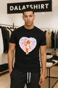 Sugar And Spice Vintage Girl Heart Frame Ruffle shirt