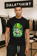 Sugar Skull Girl Wearing Green Top Hat Shamrocks shirt