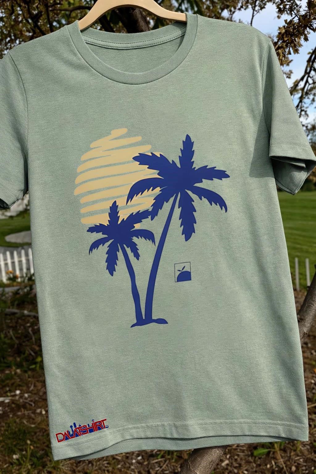 Sun And Blue Palm Trees Tropical Summer Paradise shirt