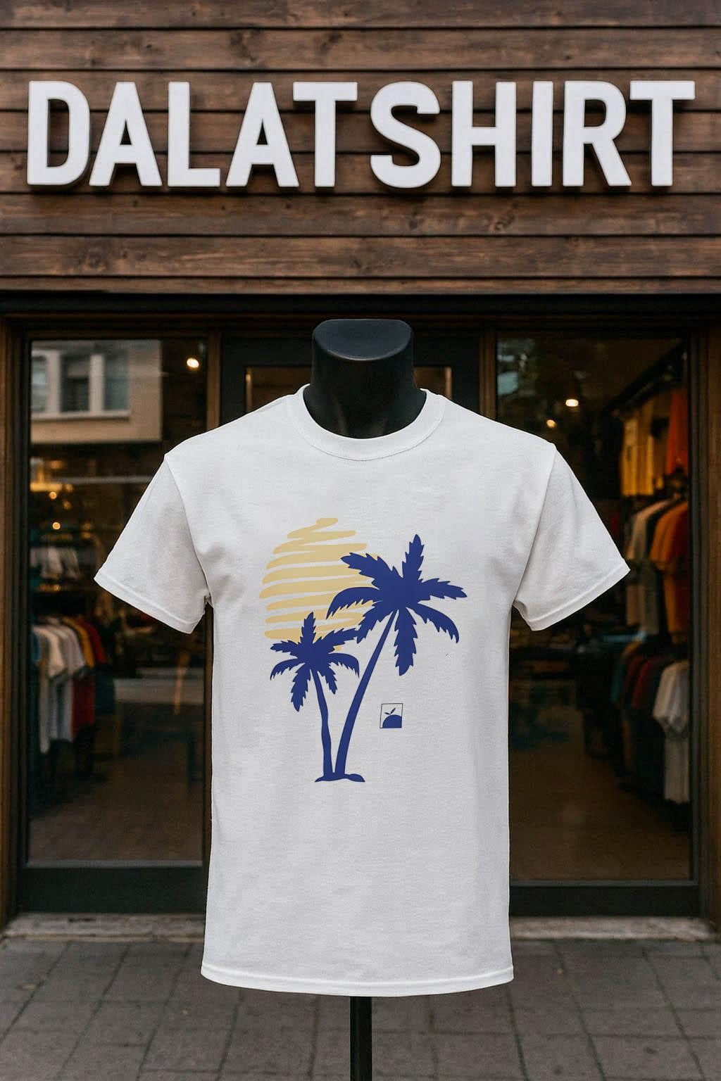 Sun And Blue Palm Trees Tropical Summer Paradise shirt