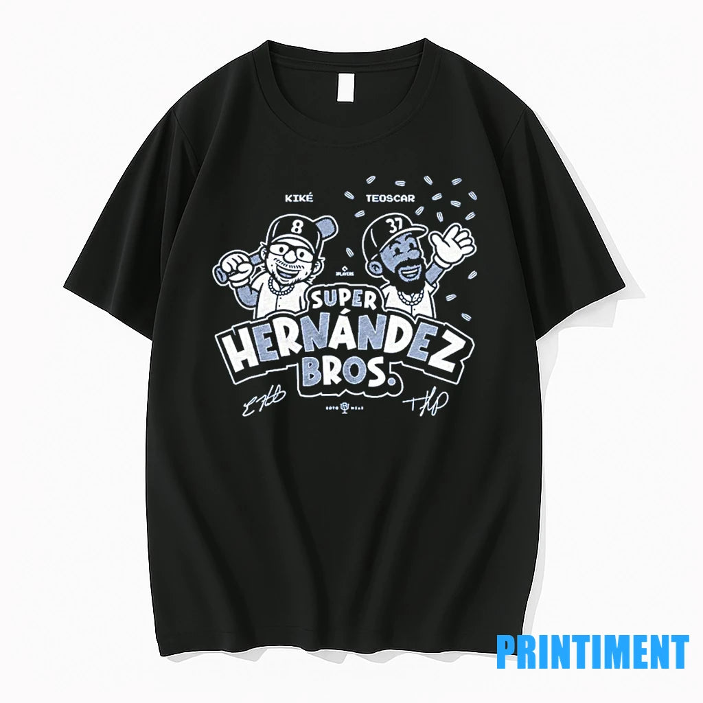 Super Hernandez Bros Kike Hernandez And Teoscar Hernandez T Tshirts Sweater