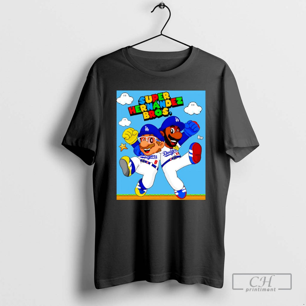 Super Hernandez Bros Los Angeles Dodgers T Shirts
