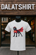 Superhero Bloodhound Dog Wearing Red Cape Mask shirt
