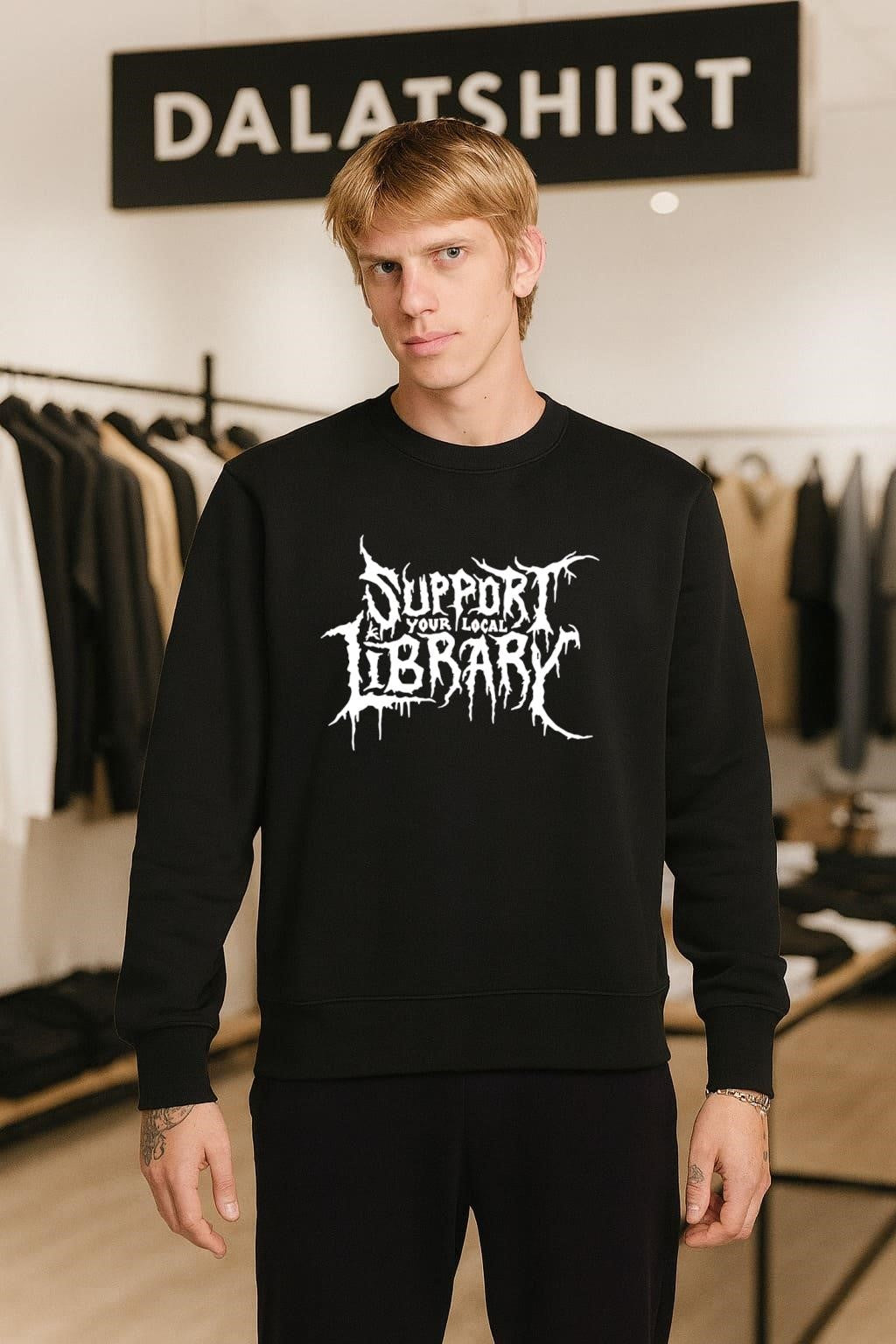 Support Your Local Library Death Metal shirt