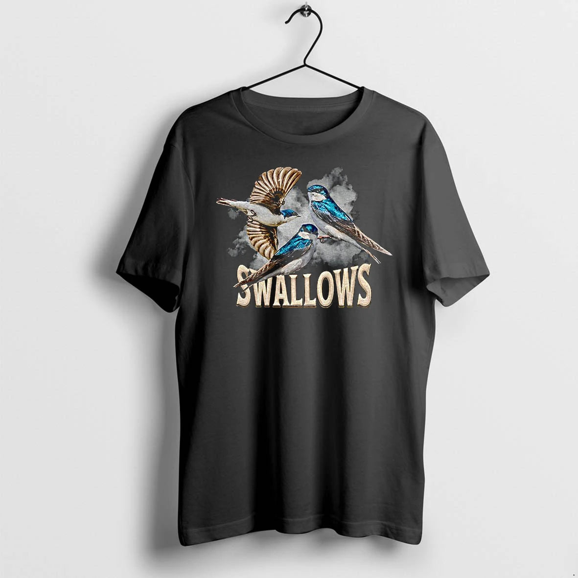 Swallows Tachycineta Bicolor Graphic Vintage Tshirts Sweater