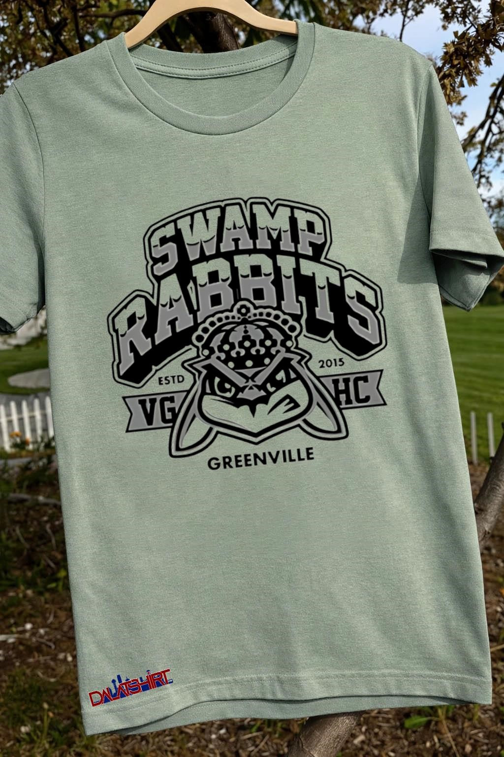 Swamp Rabbits Greenville Rabbit Head Crown shirt
