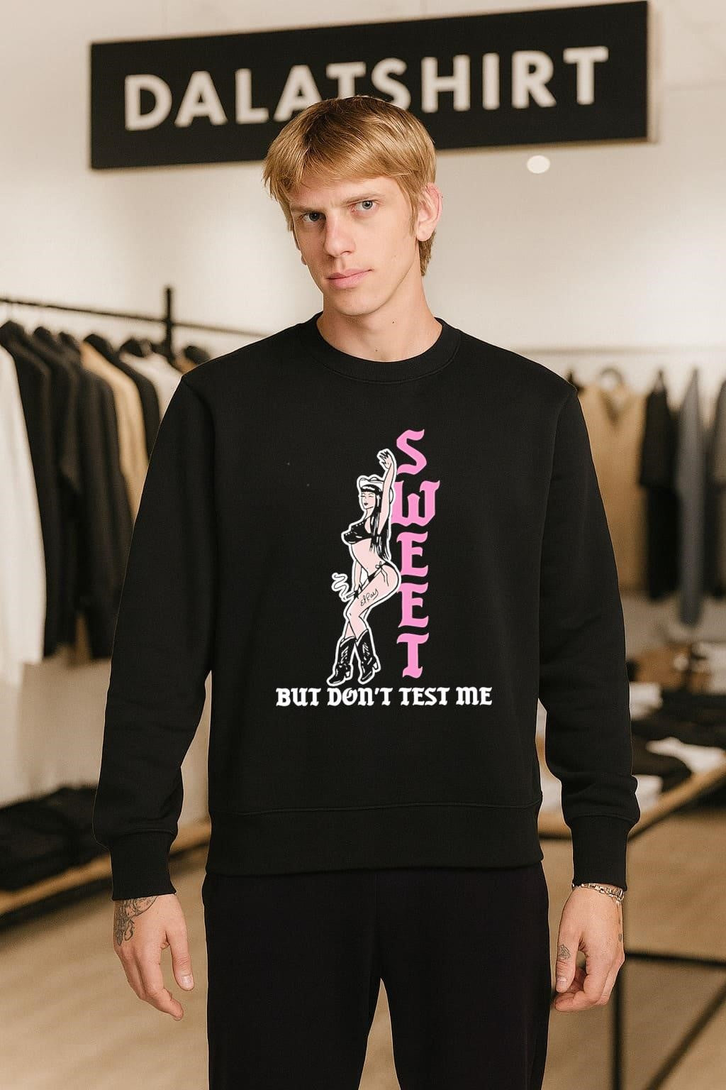 Sweet But Don’t Test Me Cowgirl Smoking shirt