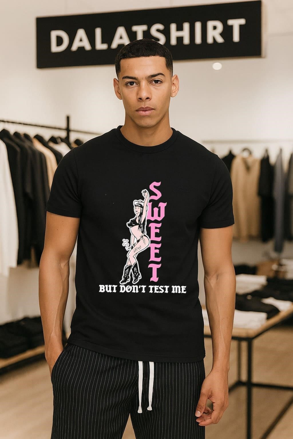 Sweet But Don’t Test Me Cowgirl Smoking shirt