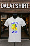 Sweet and Sometimes Sour Yellow Lemon Fruit Graphic Illustration shirt