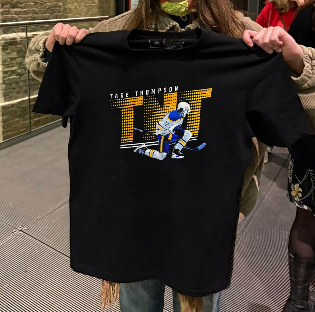 Tage Thompson TNT Buffalo Sabres Hockey Player Action Graphic shirt