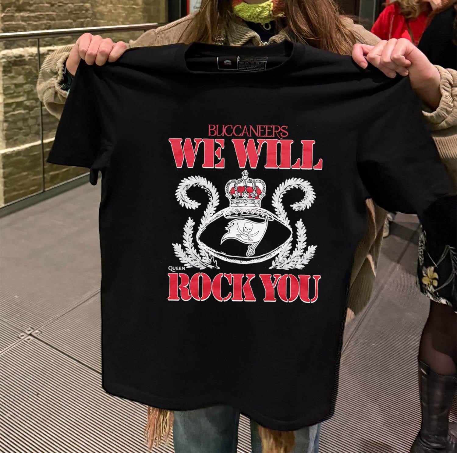 Tampa Bay Buccaneers We Will Rock You Football Crown shirt