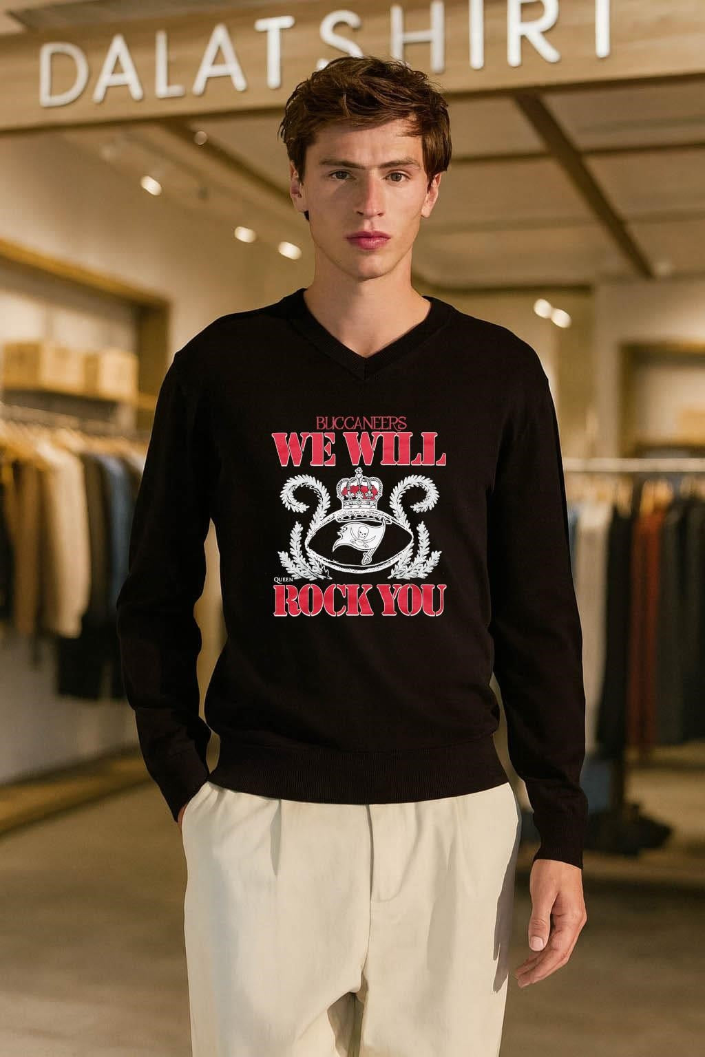 Tampa Bay Buccaneers We Will Rock You Football Crown shirt
