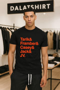 Tarik Framber Casey Jack JV Names List Orange Helvetica shirt