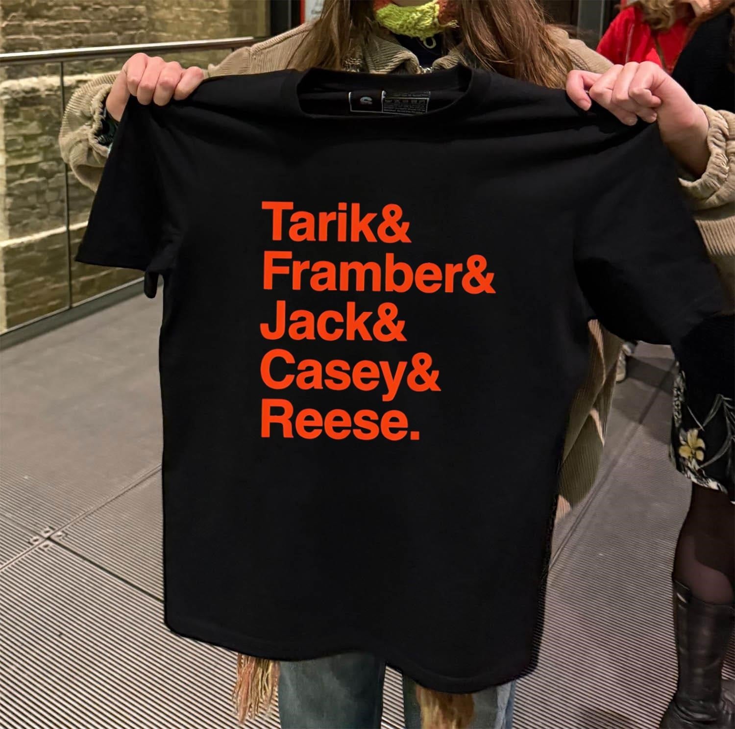 Tarik & Framber & Jack & Casey & Reese Houston Baseball Names shirt