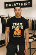 Team Punch Hang In There brown monkey hugging monkey shirt