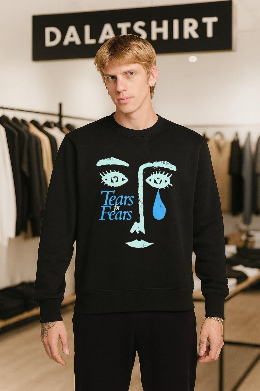 Tears For Fears 1989 Album Art Face Illustration shirt