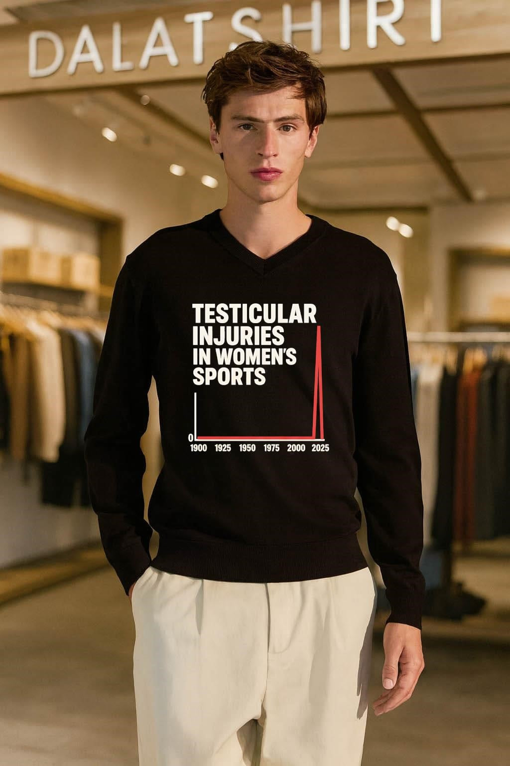 Testicular Injuries In Women’s Sports 1900 to 2025 shirt