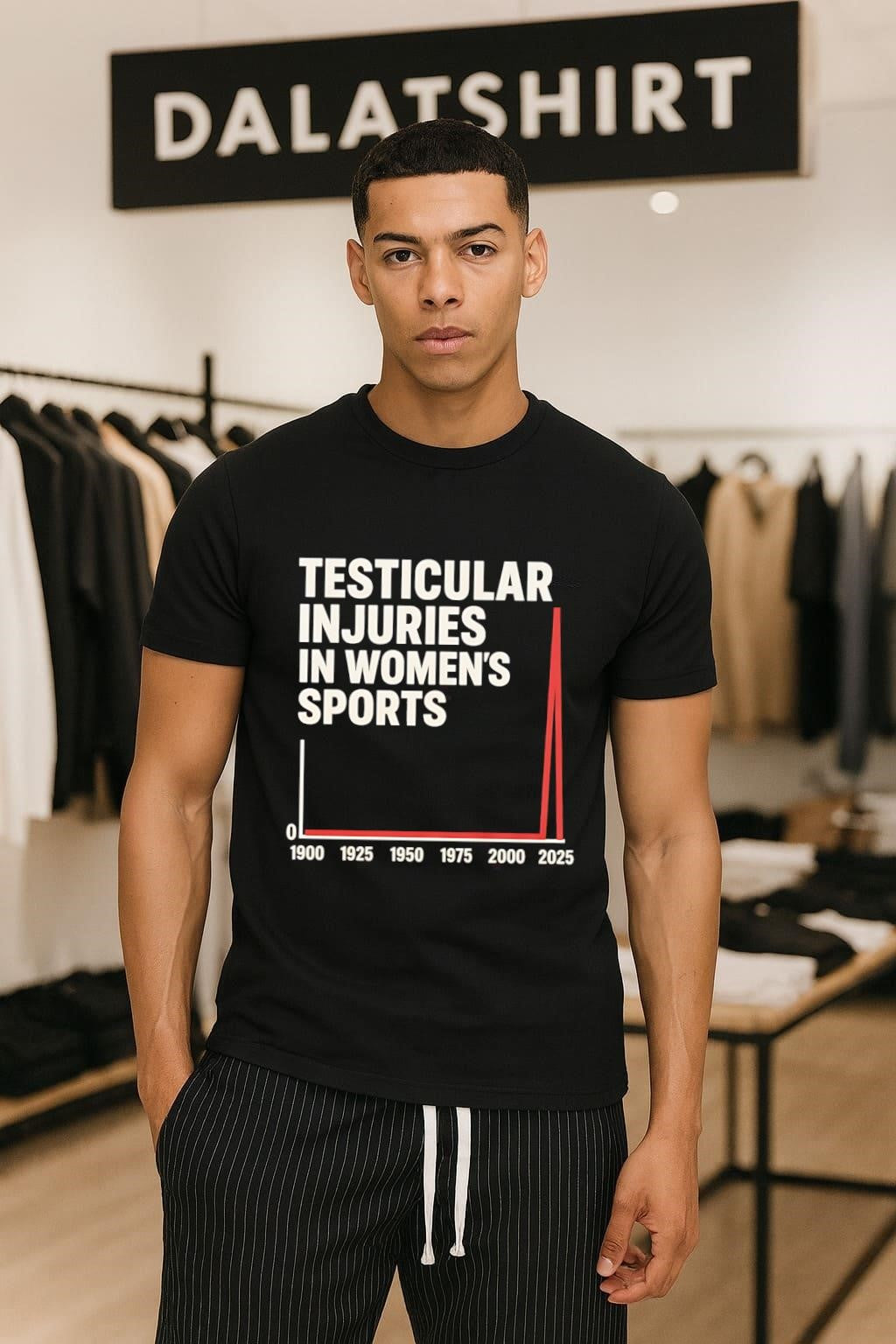 Testicular Injuries In Women’s Sports 1900 to 2025 shirt
