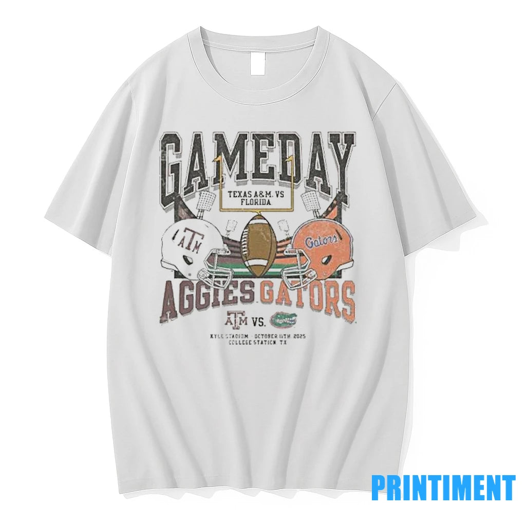 Texas Am Vs Florida 2025 Gameday Matchup Helmet Tshirts Sweater