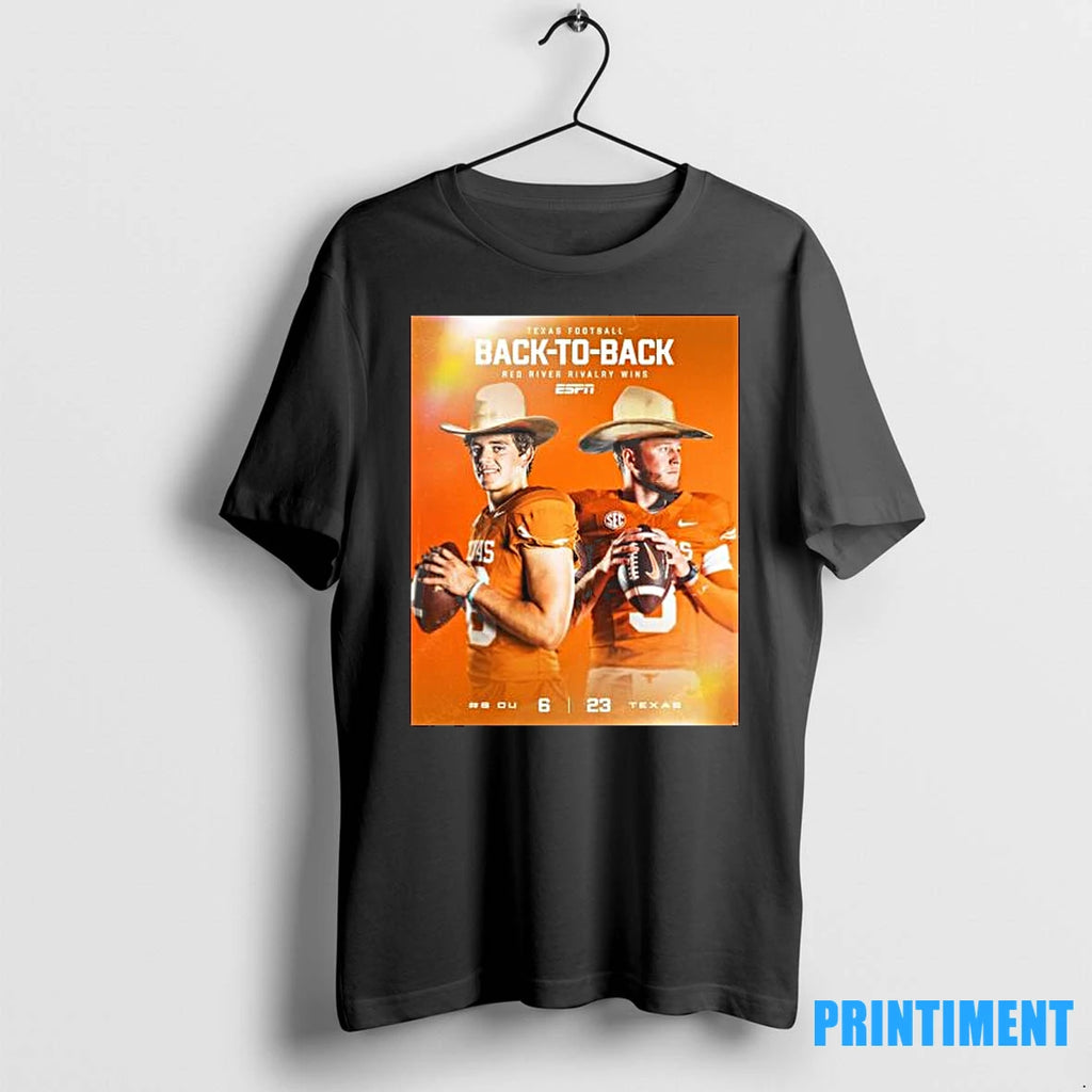 Texas Football Back 2 Back Red River Rivalry Winners Beat Ou Tshirts Sweater