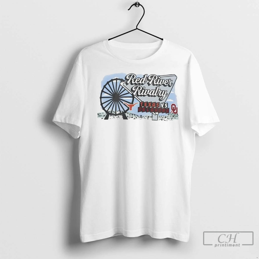 Texas Longhorns Vs Oklahoma Sooners River Rivalry T Shirts