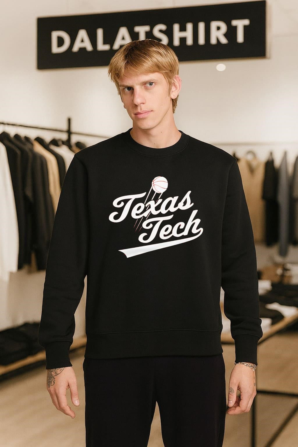 Texas Tech Red Raiders Script Basketball Graphic shirt