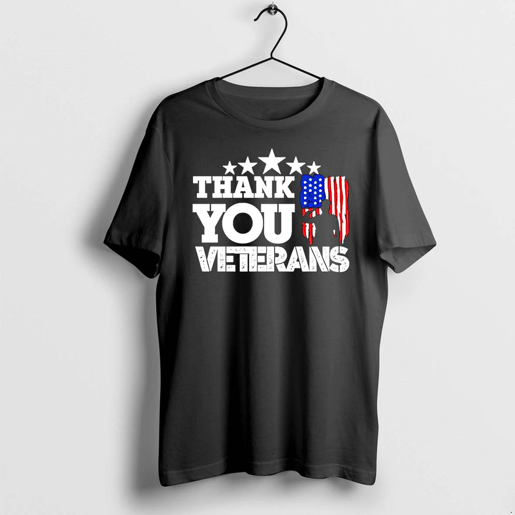 Thank You Veterans 2025 Usa Flag Tshirts Sweater