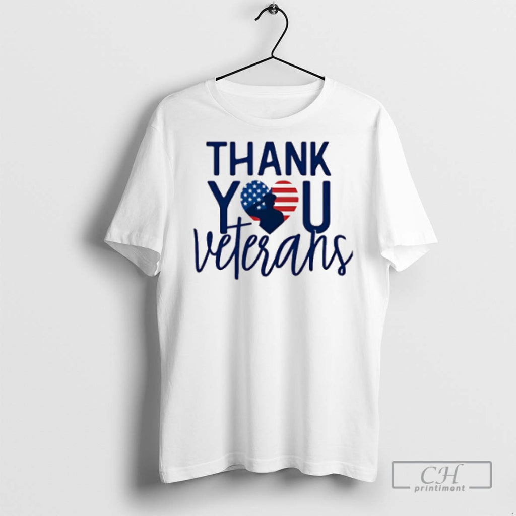 Thank You Veterans Heart T Shirts
