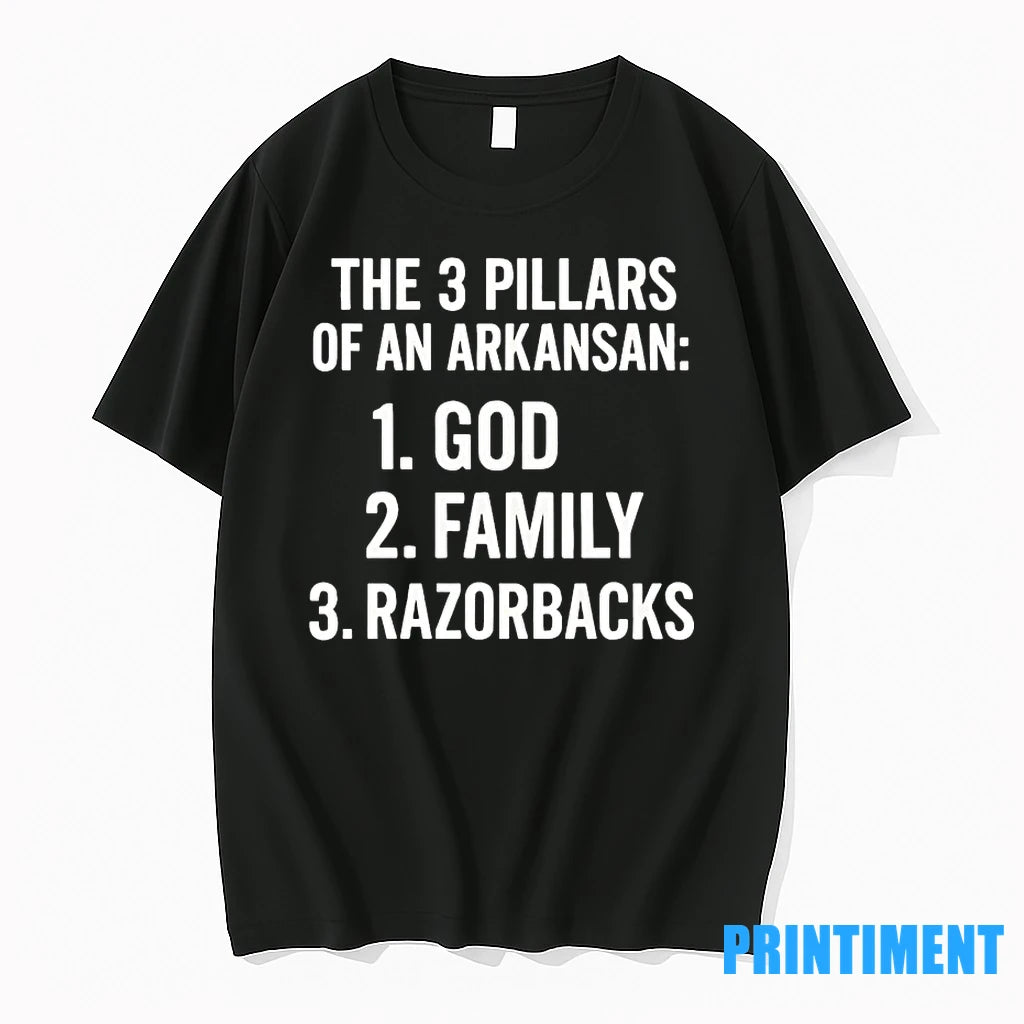 The 3 Pillars Of An Arkansan God Family And Razorbacks Tshirts Sweater