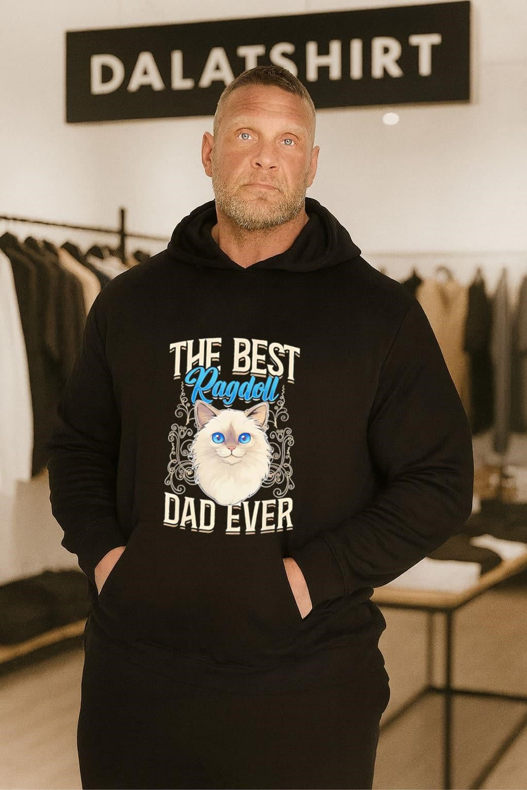 The Best Ragdoll Dad Ever Blue Eyed Cat shirt