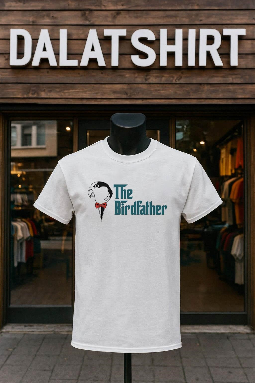 The Birdfather Parrot Bow Tie Mafia shirt