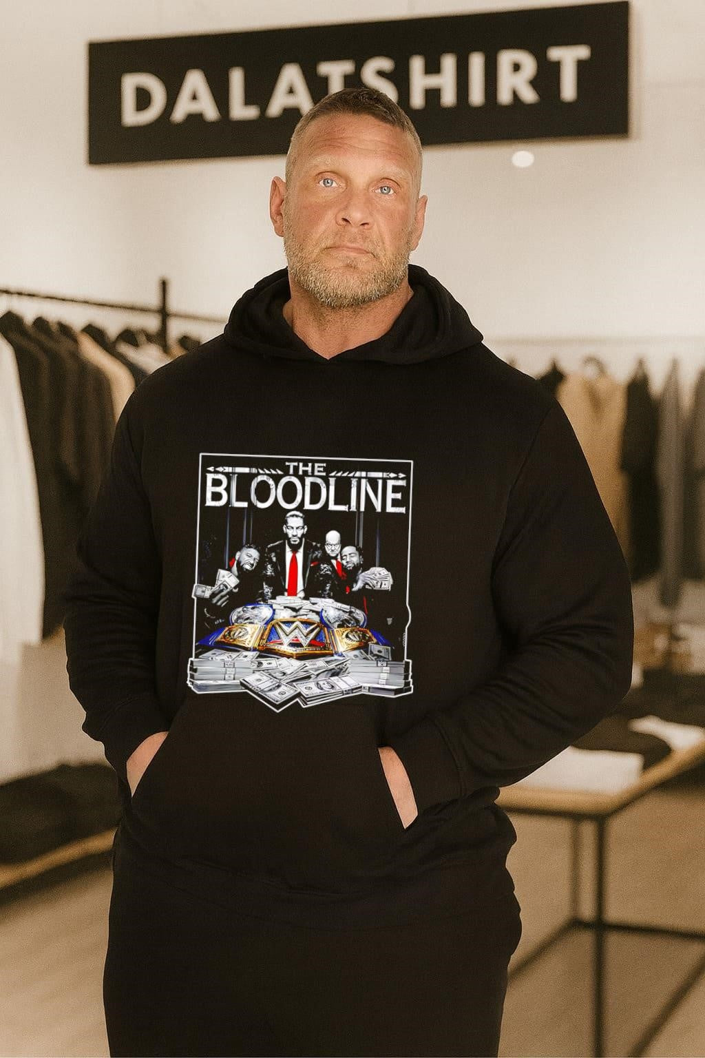 The Bloodline Roman Reigns Paul Heyman Usos money championship shirt