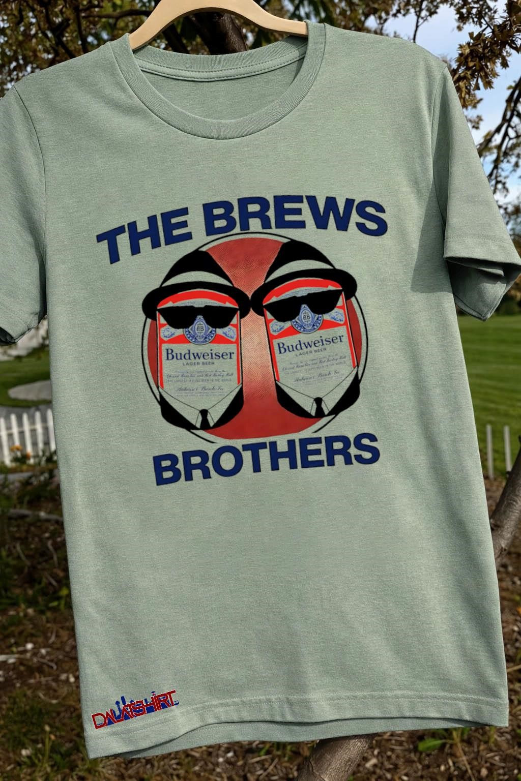 The Brews Brothers Budweiser Beer Cans Sunglasses shirt