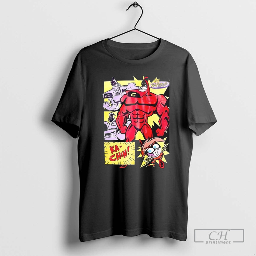 The Crimson Chin The Fairly Oddparents Panels T Shirts