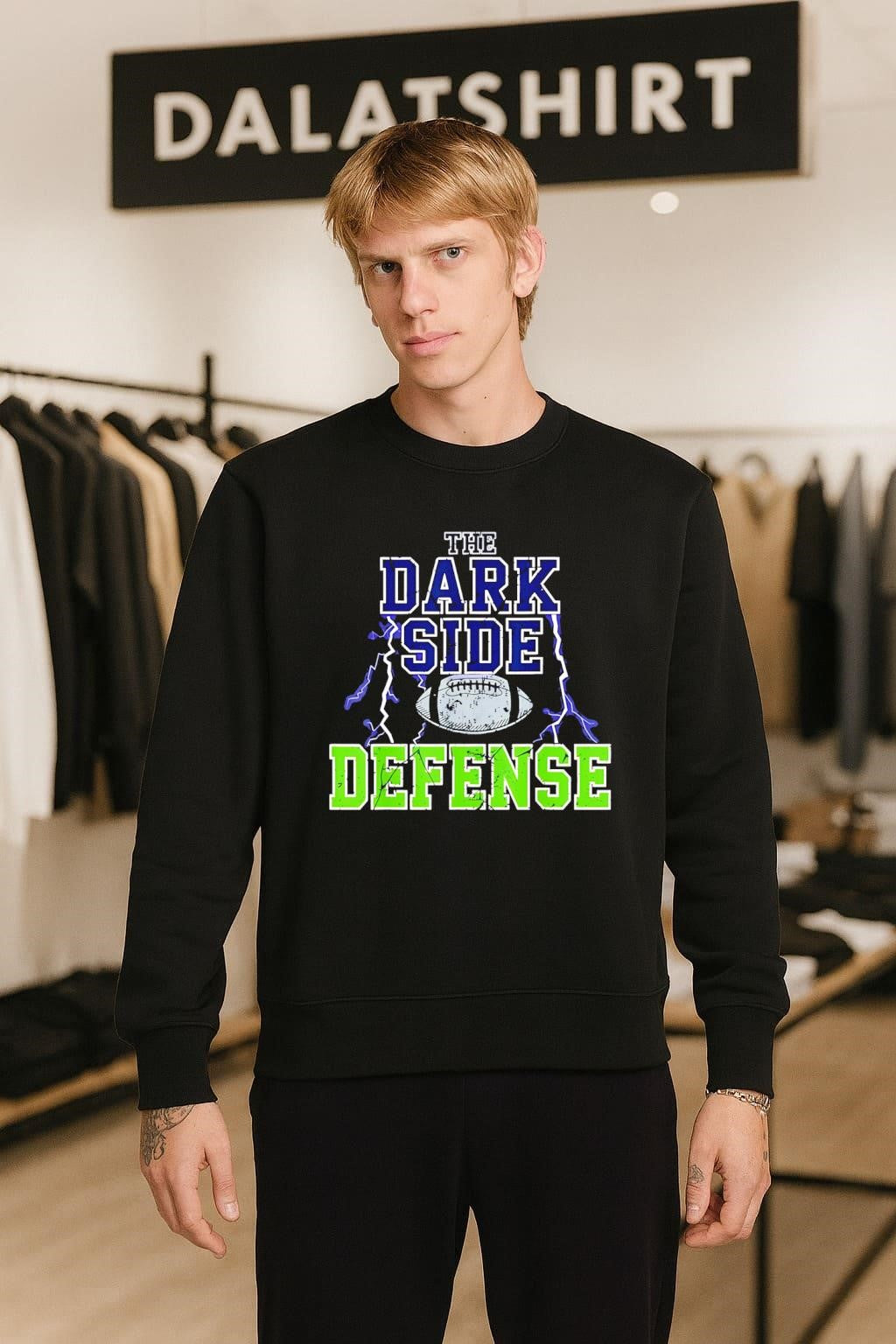 The Dark Side Defense Football Lightning Bolt Seattle Team shirt