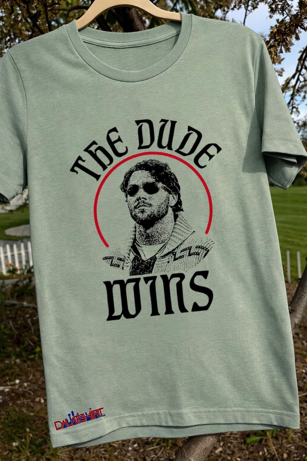 The Dude Wins Jeff Bridges Sunglasses Retro Style shirt