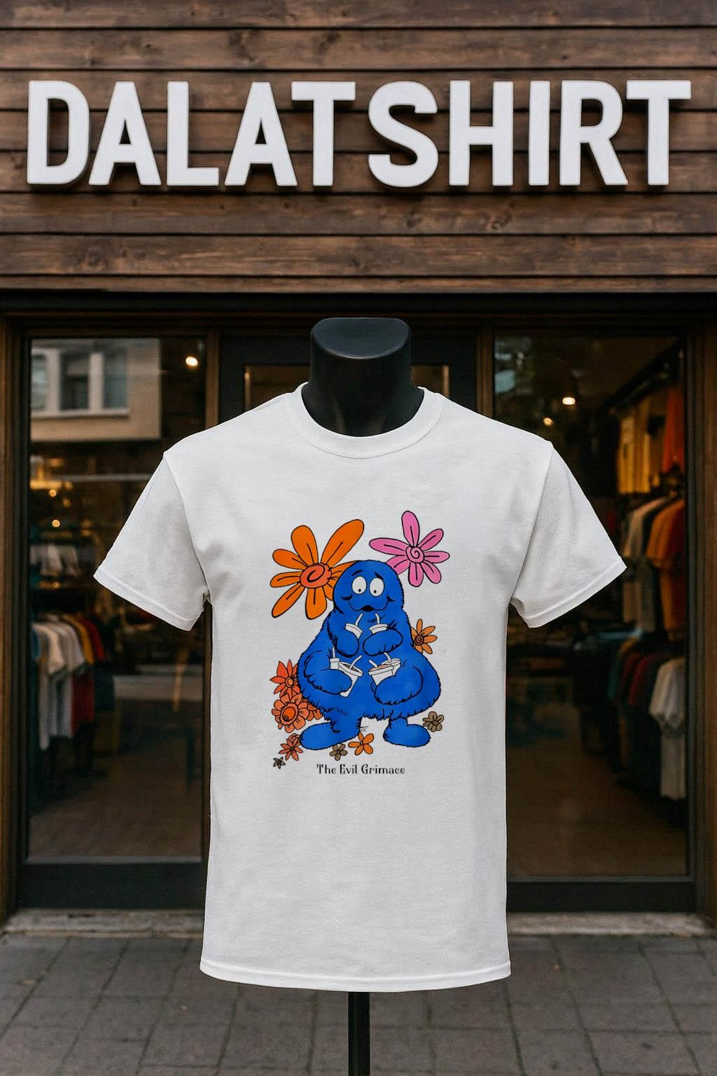 The Evil Grimace Monster Mascot Character shirt
