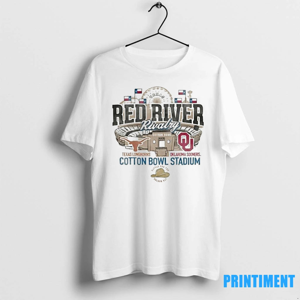 The Gameday Red River Rivalry 2025 Texas Vs Oklahoma Tshirts Sweater