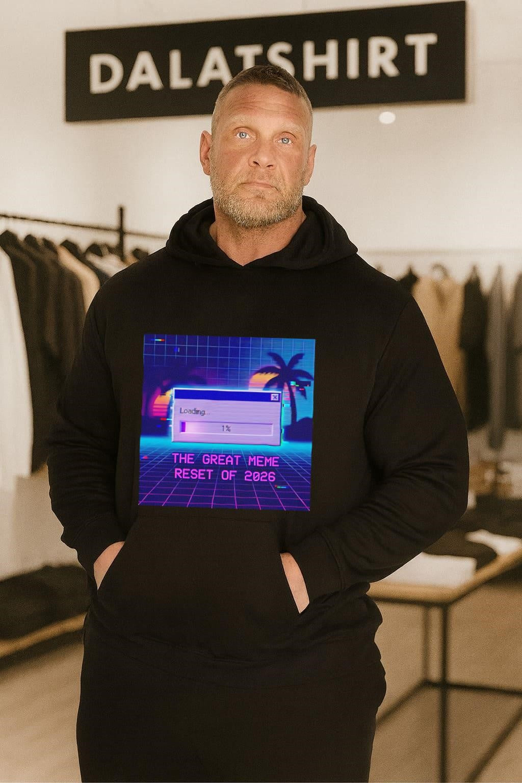 The Great Meme Reset of 2026 Retro Glitch Loading Bar shirt