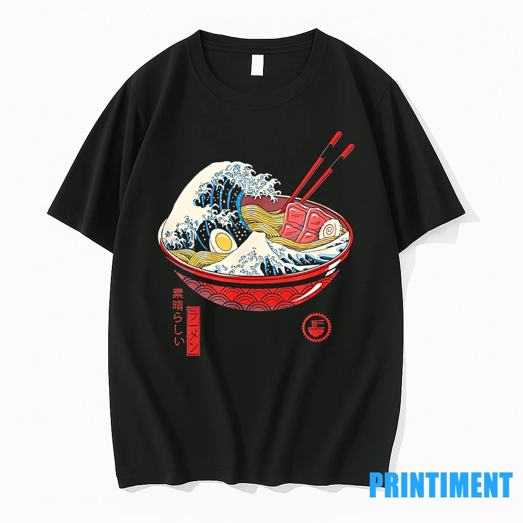 The Great Wave Off Kanagawa Ramen Tshirts Sweater
