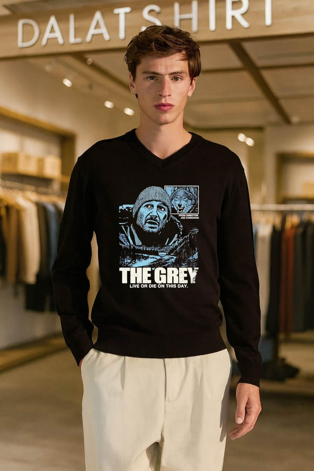 The Grey Live Or Die On This Day Joe Carnahan Wolf shirt
