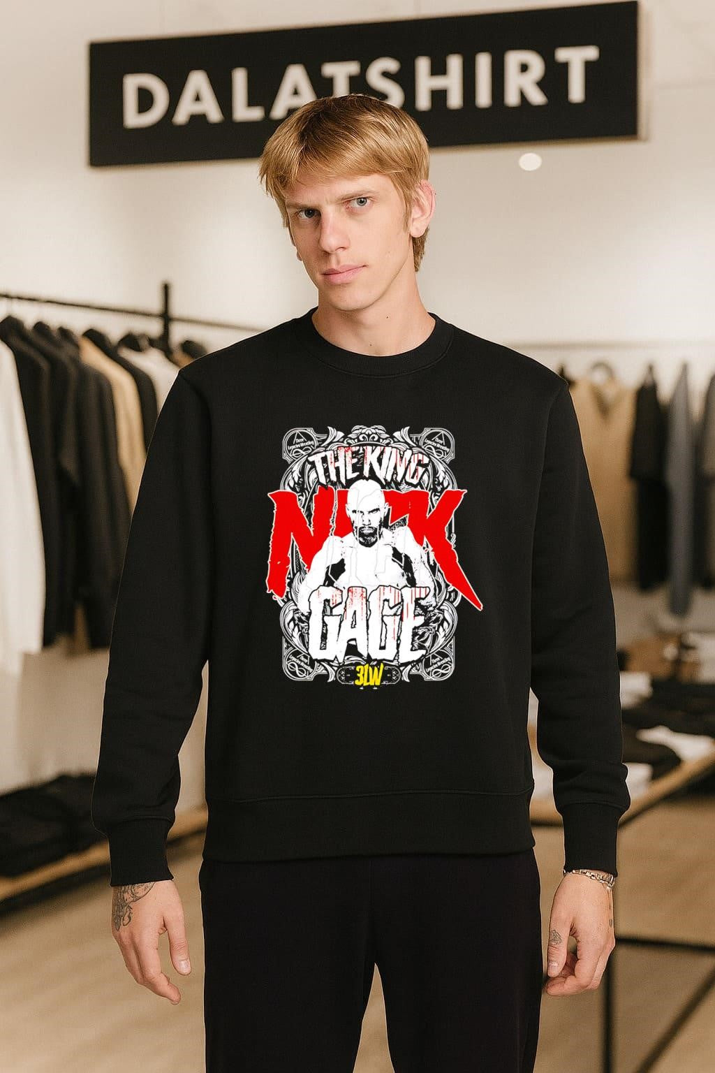 The King Nick Gage Three Legacies Wrestling Crown shirt