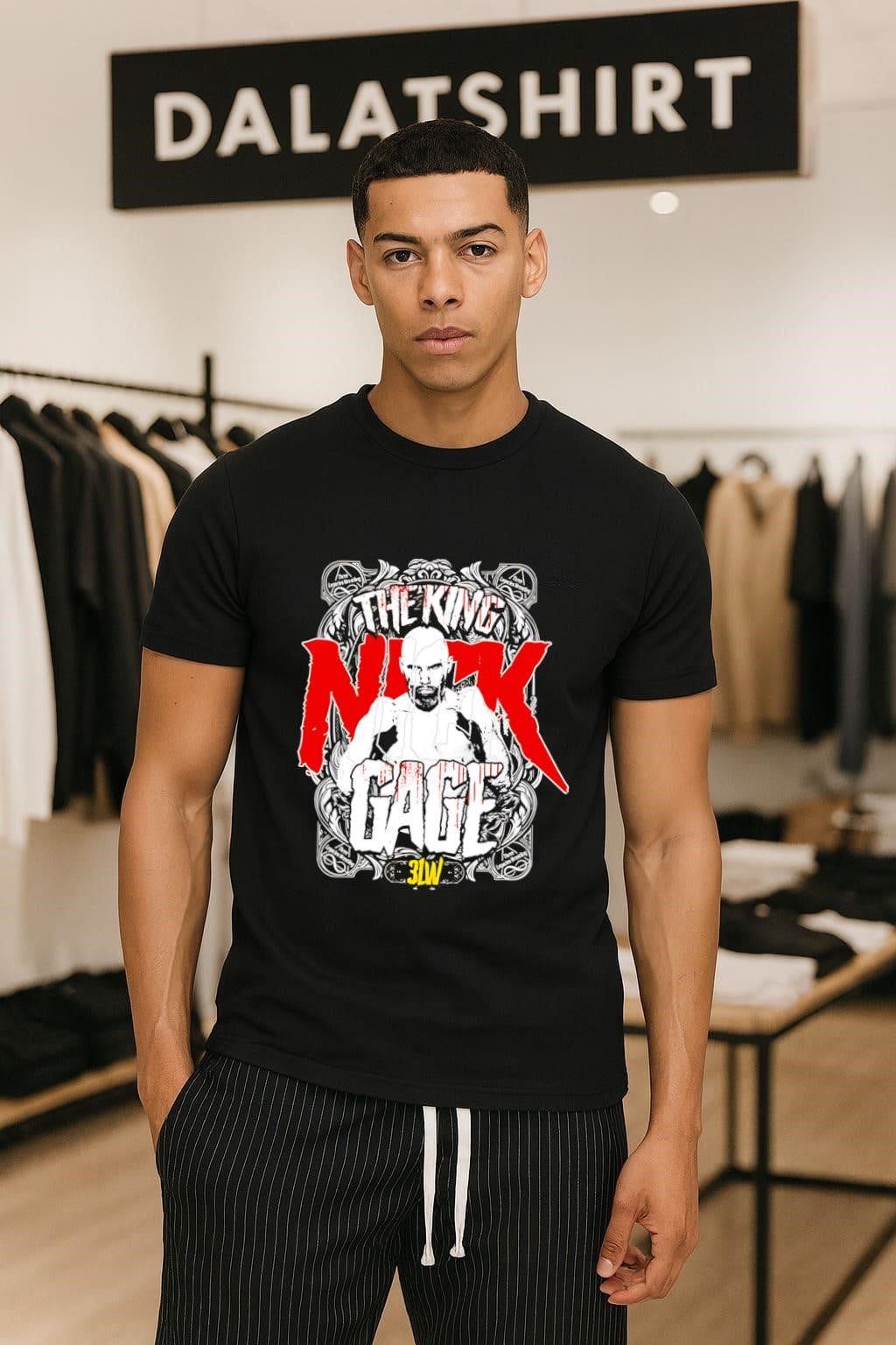 The King Nick Gage Three Legacies Wrestling Crown shirt